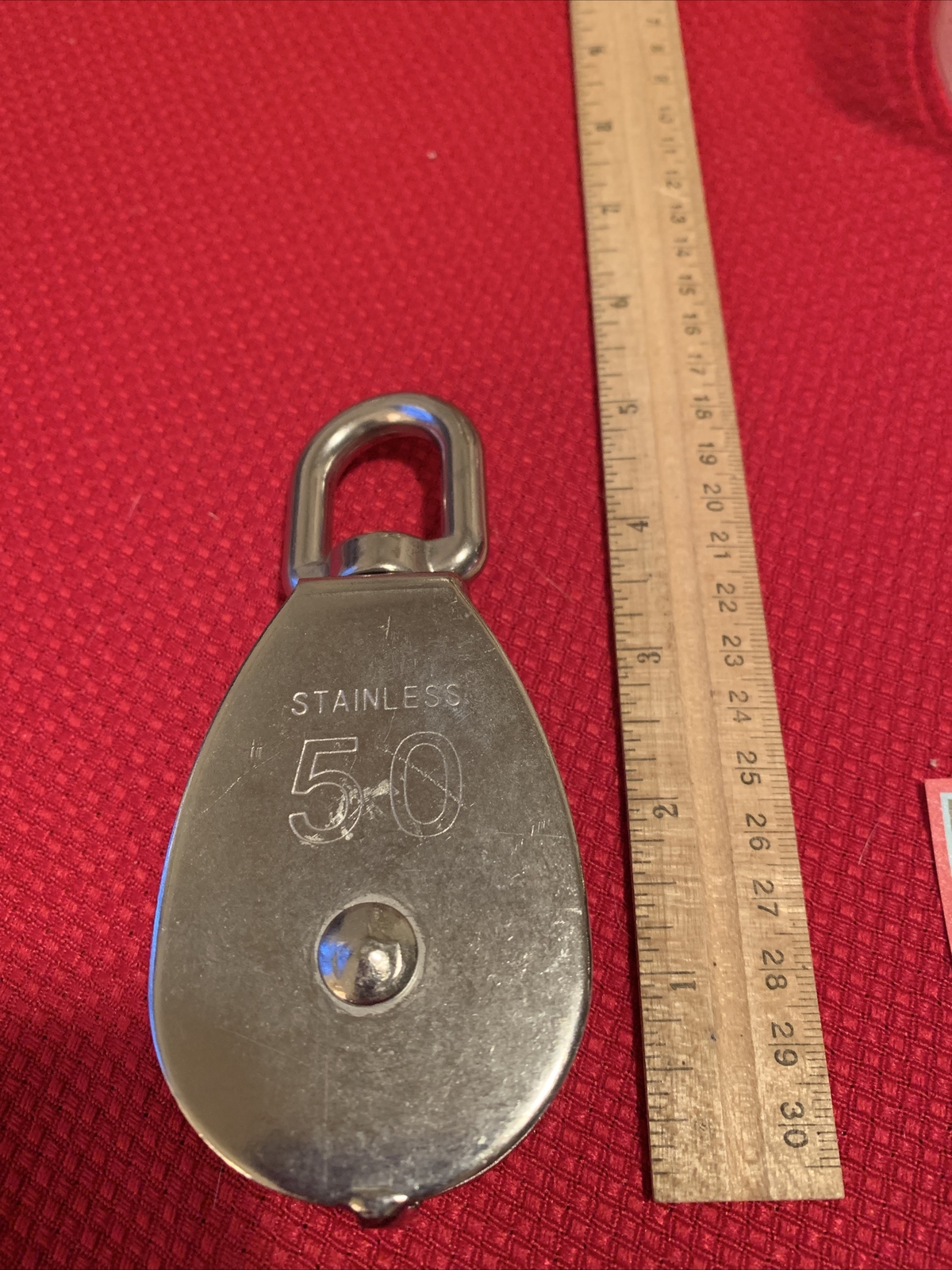 50 Mm Single Pulley Stainless Steel M50 Rope Sheave Roller eBay