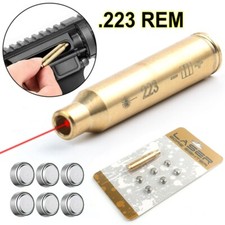 Laser Boresighter .223 REM 5.56 Gauge Cartridge Brass Red Dot Laser Bore sight