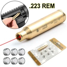 Laser Boresighter .223 REM 5.56 Gauge Cartridge Brass Red  Dot Laser Bore sight