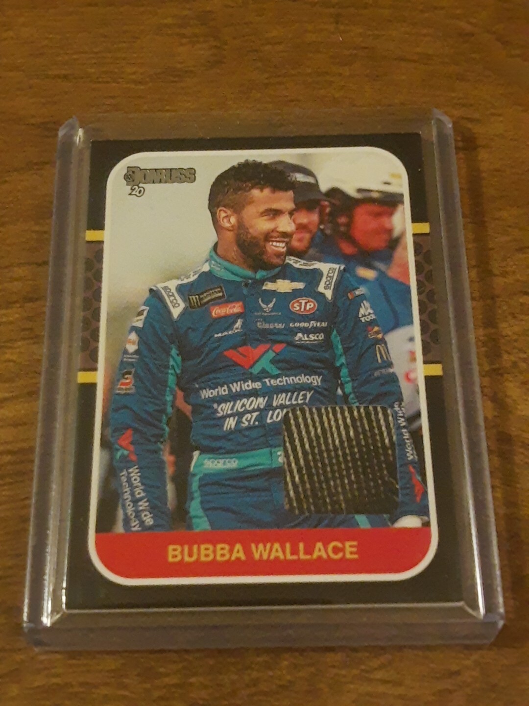 2020 Donruss Racing NASCAR Retro 1987 Relics Race TIRE #BW Bubba Wallace