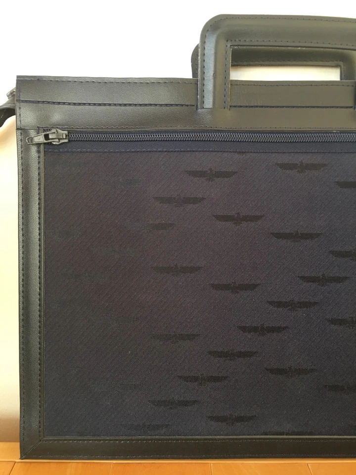 Vintage 1980 NWOT Blue Bank of America BOA Woven Fabric Vinyl Handle Cases Bags - Image 3 of 4