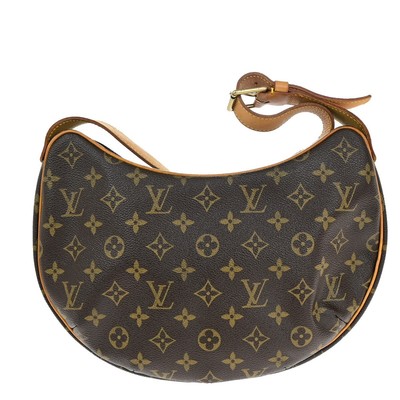 LOUIS VUITTON Croissant MM Shoulder Bag Monogram Leather Brown  