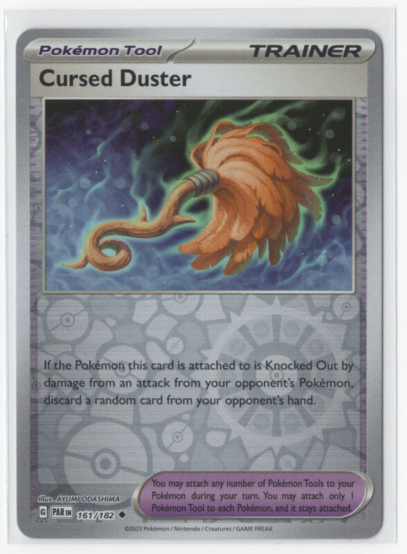 Pokemon Paradox Rift  161/182 Cursed Duster Reverse Holo