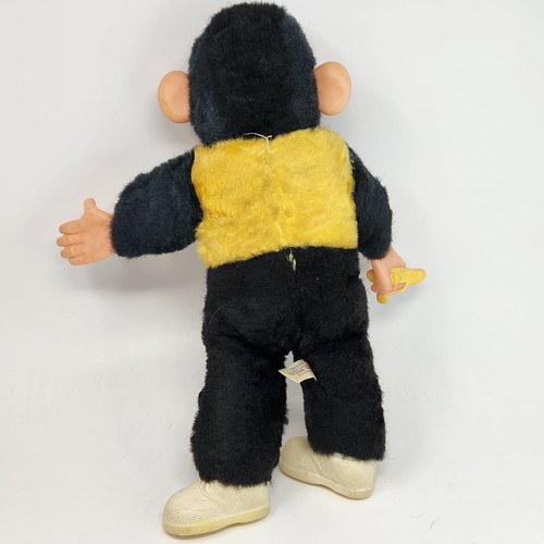 17" VINTAGE SUPERIOR RUBBER FACE MONKEY HOLDING BANANA STUFFED ANIMAL PLUSH TOY - Picture 7 of 9