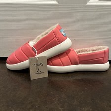 TOMS Alpargata Mallow Slip-On Pink Casual Shoes 10018954T Women Sz 5 Youth Sz 3