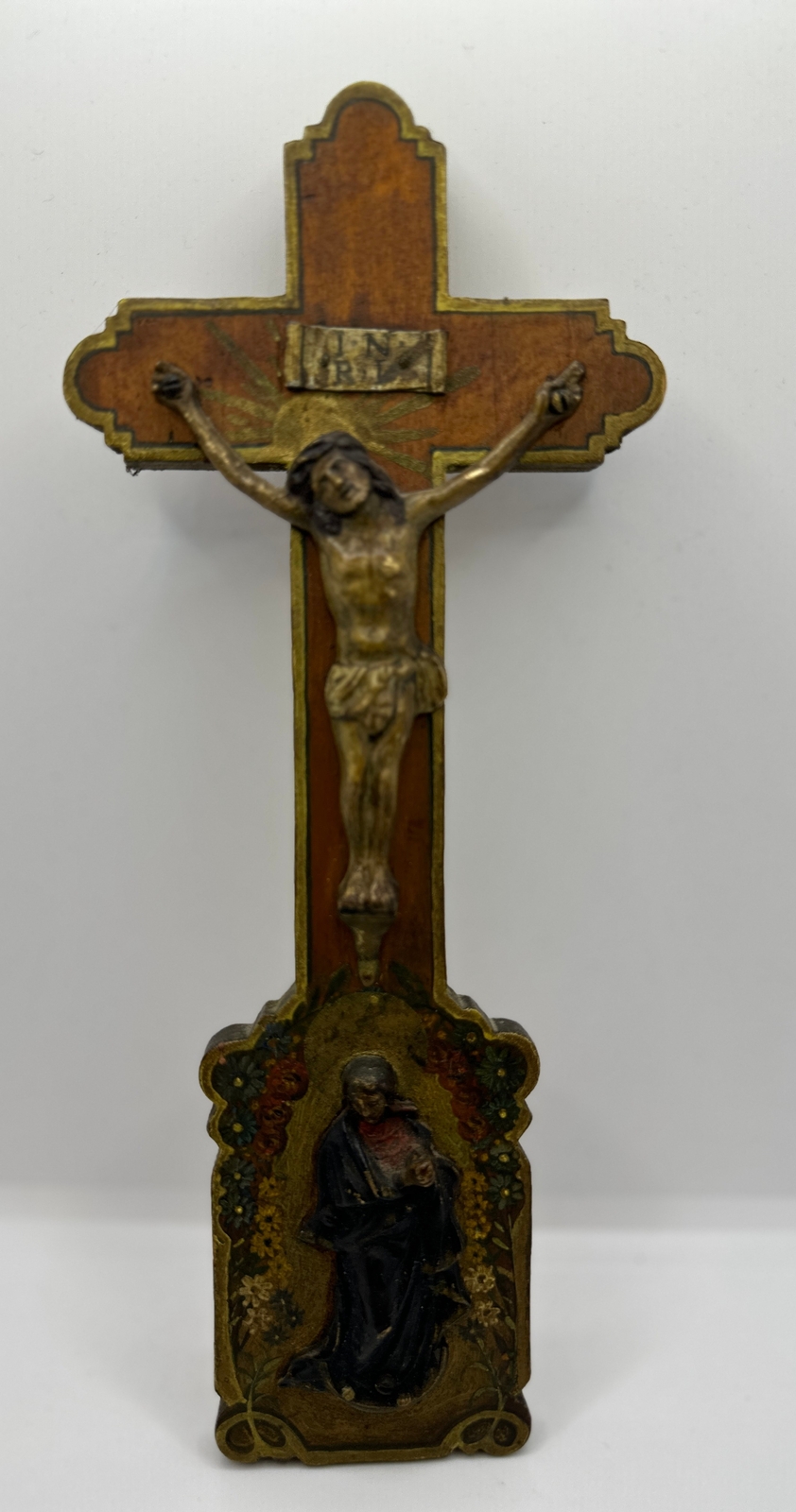 Jesuskreuz Relief Jesuskreuz Metall Kriege Antik Sammler Kirche