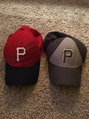 Lot Of 2 USED Pittsburgh Pirate Hats 