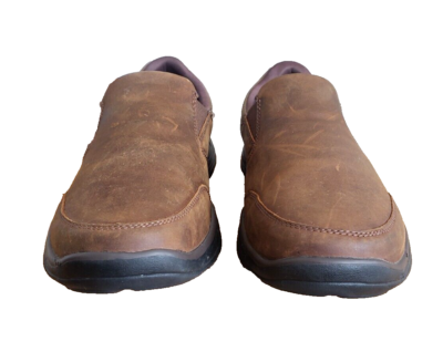 Skechers Men\'s Brown Slip-On Glides‎ Calculous Loafer brown leather size 13 Skechers Glides Calculous 64589 Loafers Men main image 4