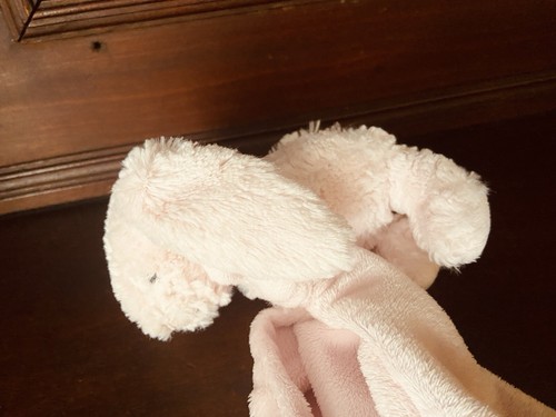 Jellycat London Bashful Bunny Pink Rabbit With Blanket Plush Lovey Doll Stuffed - Picture 4 of 6