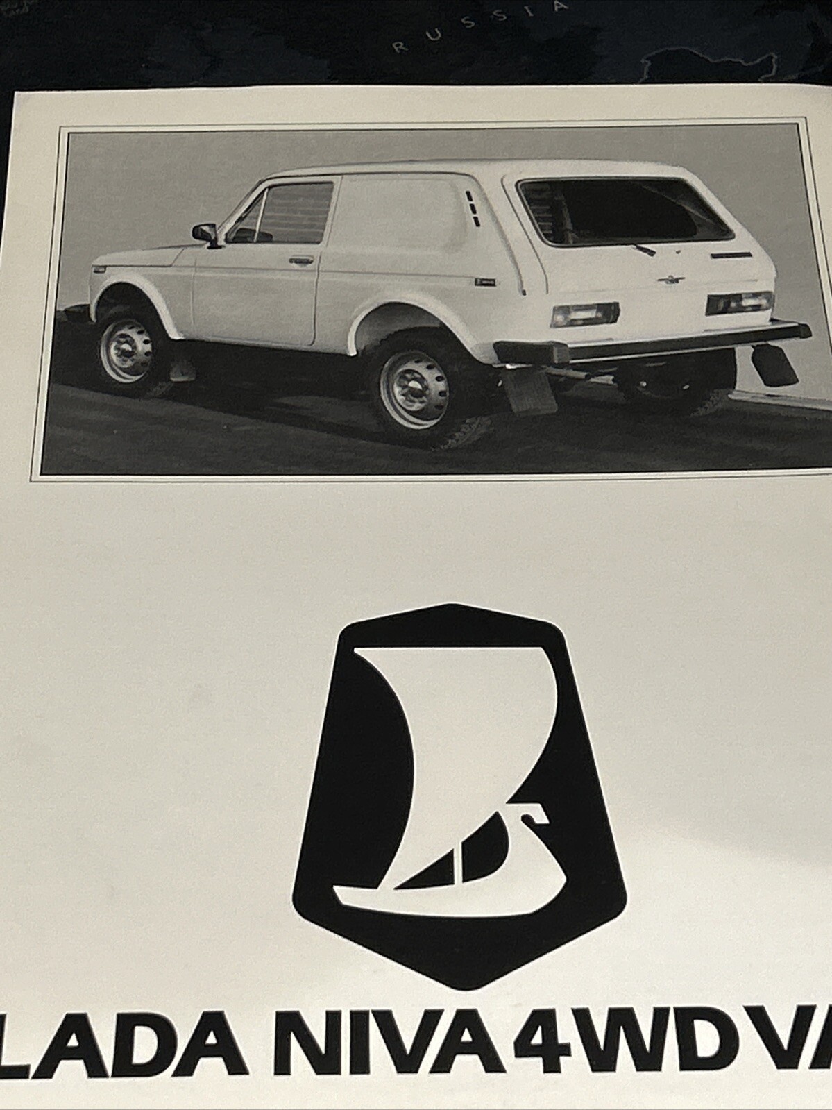 The Lada Niva 4WD Van Range Car Sales Info Brochure Frameable 1986 eBay