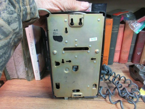 SISTEMA DE CAMPANA DE TELÉFONO DE PARED DE ESFERA GIRATORIA NEGRA CON ÉSTER ELÉCTRICO 1972 DE COLECCIÓN - Imagen 8 de 9