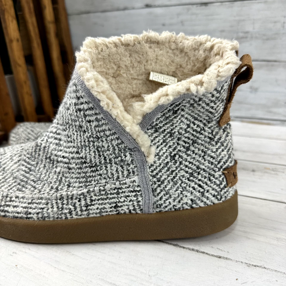 Zapatillas botín chukka geométricas tejidas grises Sanuk Cush N’ Blaze para mujer talla 7,5 Foto 2 de 4