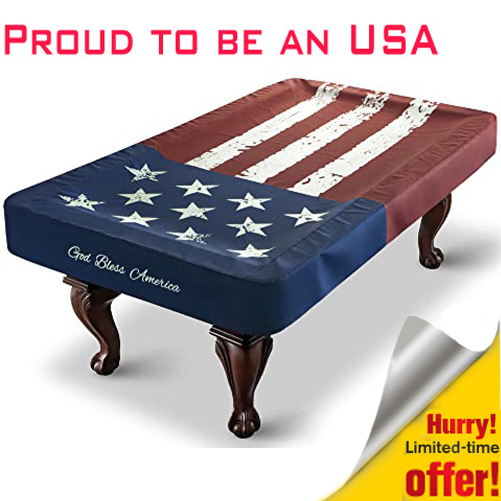 Waterproof Pool Table Cover usa design for Indoor/Outdoor Billiard pool