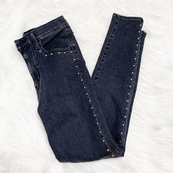 Levi’s Mile High Super Skinny Studded Washed Black size 28 EUC image 4