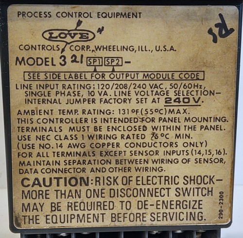 Dwyer 321 LOVE Temperature Controller - Picture 6 of 9