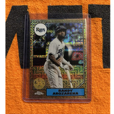 Topps 2022 Series 1 1987 Topps Chrome Silver Pack Mojo Arozarena #T87C-2