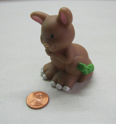Fisher Price Little People KANGAROO for ZOO Noah's ARK w/ INCHWORM Worm #2
