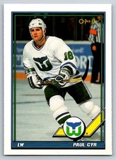 1991 O-Pee_Chee  #73 Paul Cyr Hartford Whalers