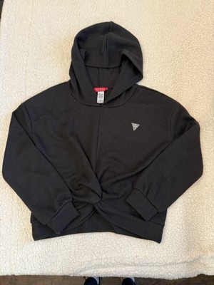 Girl Guess Black Pullover Hoodie Size 10