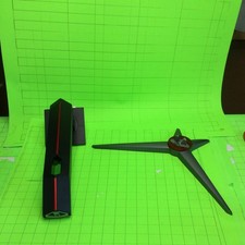 AOC 27G2Z Monitor Black, Red and Silver Stand Base