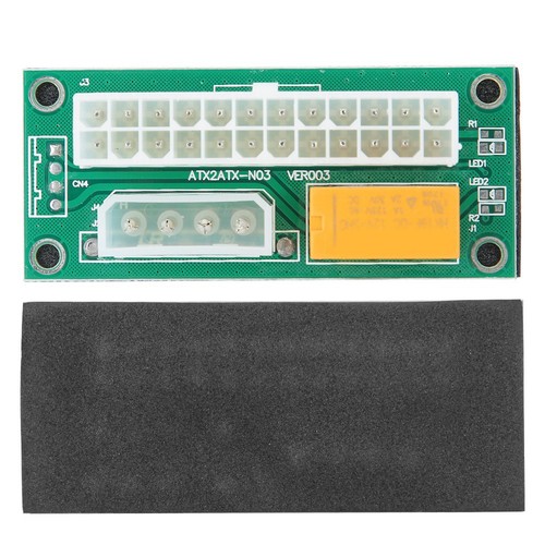 24Pin Dual Power Supply Synchronous Starter Module Cable Wire Extender Board CB - Afbeelding 2 van 10