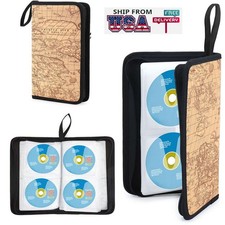 80 Disc CD DVD Nylon Holder Bag Case Album Organizer Media Storage Portable New