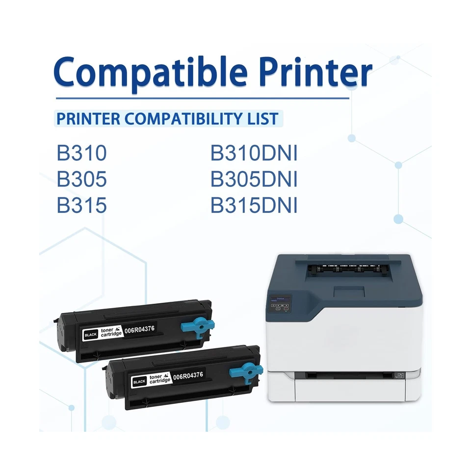 B310/B305/B315 High Capacity Toner Cartridges 2pack - Replacement for Xerox 0... - Image 2 of 4