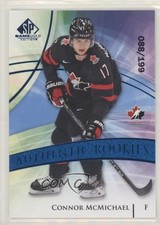 2020 SP Game Used Authentic Rookies Team Canada Blue Burst Connor McMichael 0o66