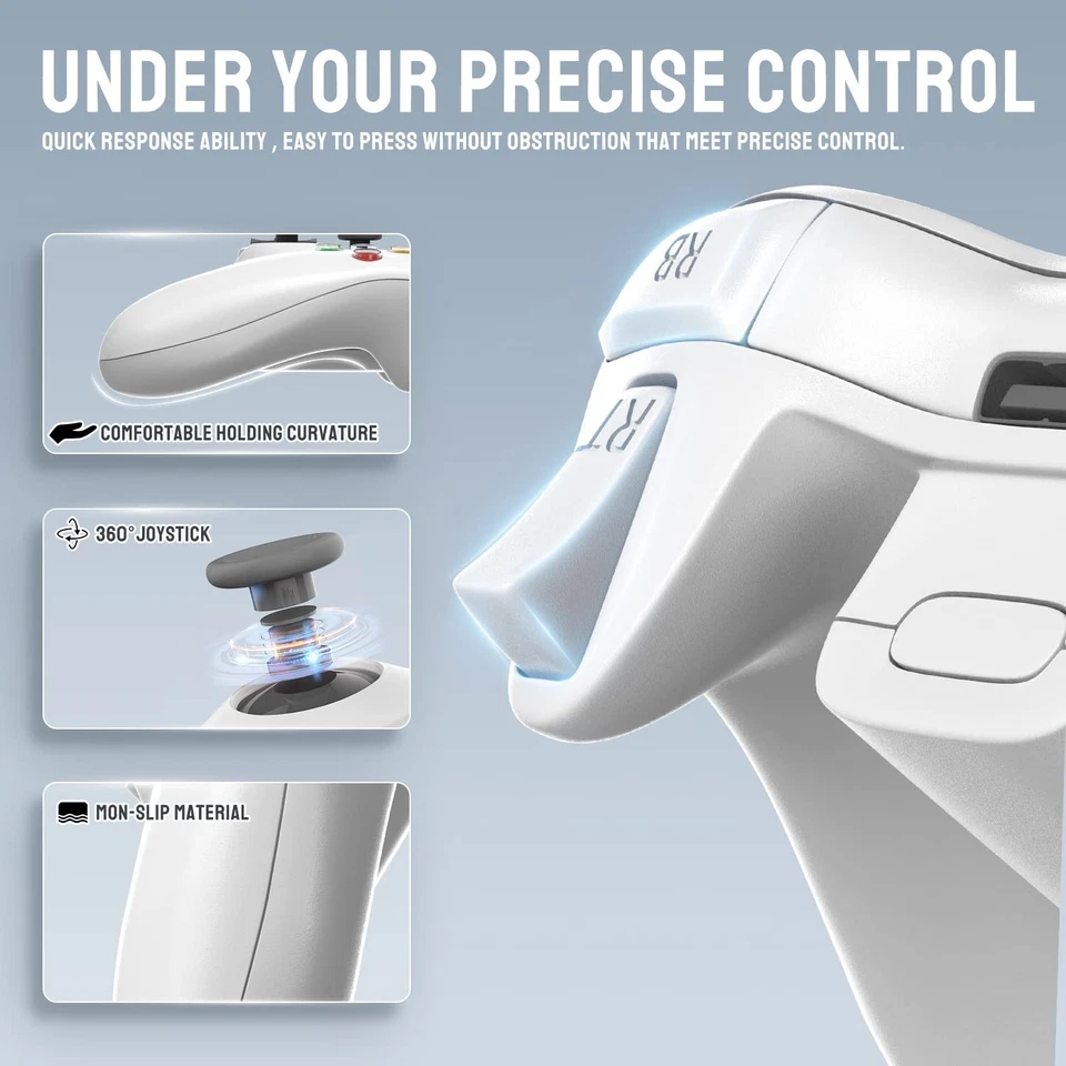 ASTARRY PC Controller,Wireless Controller for WHITE  - Image 4 of 4
