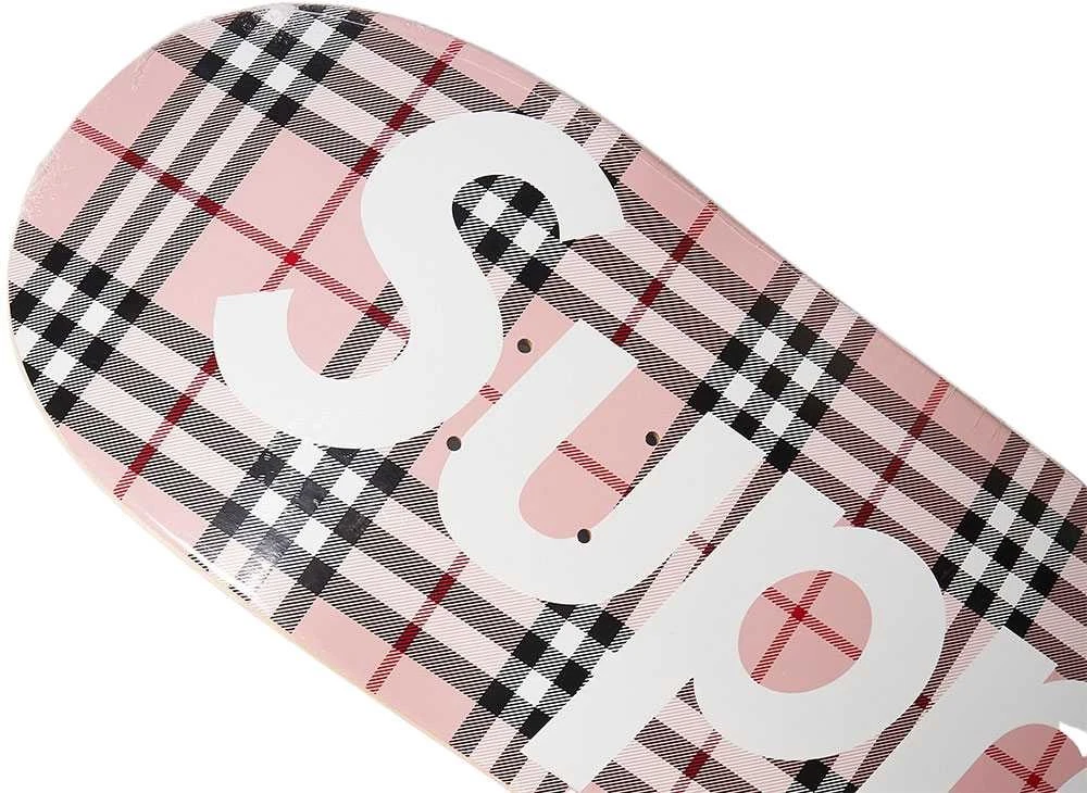 Skateboard Supreme Burberry Supreme Burberry Skateboard beige rose occasion neuf