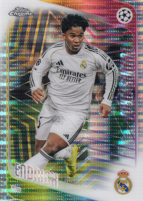 2025-26 Topps Chrome UCC 5 Cards Real Madrid Lot