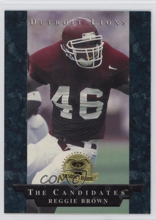 Reggie Brown Collectors Edge Presidents Reserve The Candidates Top Early Picks #8 Base