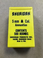 5mm Cylindrical SHERIDAN PELLETS Classic Yellow Box - Full Box 