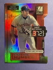 2001 Donruss Elite Prime Numbers Die-Cut /72 Nomar Garciaparra #PN-7A