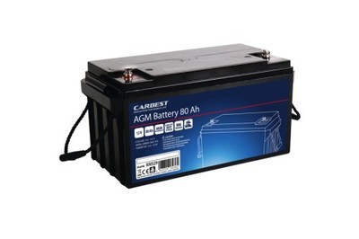 CARBEST Deep-Cycle AGM-Power Line Batterie 80Ah