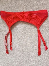 Ann Summers 8-10 Red Suspender Belt new without tags