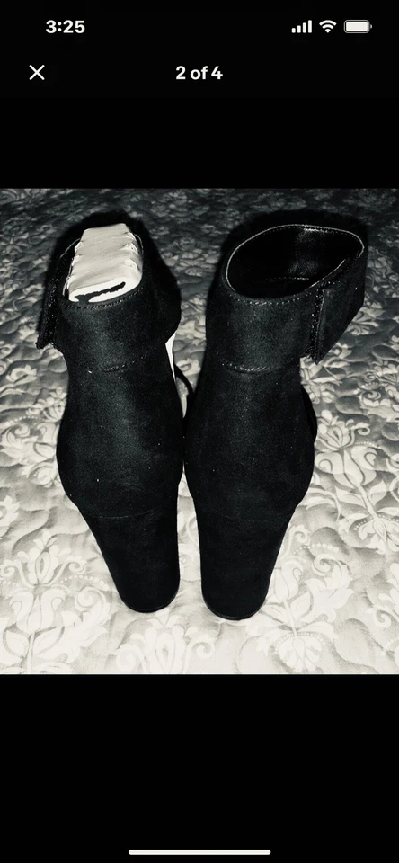 MUJER GAMUZA SINTÉTICA NEGRA TALLA 8.5M MIX NO. 6-NUEVOS sin caja Foto 3 de 4