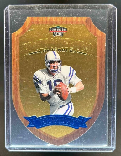 1998 Playoff Contenders Peyton Manning Rookie of the Year Rookie RC #4 Colts
