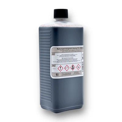 S+F CHEMIE-SHOP 1 L - Kaliumpermanganat-Lösung (5 %) Kaliumpermanganatlösung | div. Anwendungen