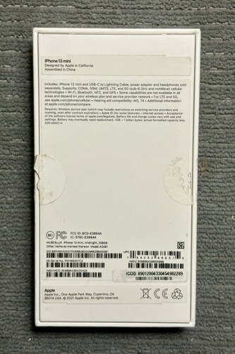 Apple iPhone 13 Mini 256GB Midnight (ML903LL/A) *Unlocked* - Zdjęcie 5 z 6