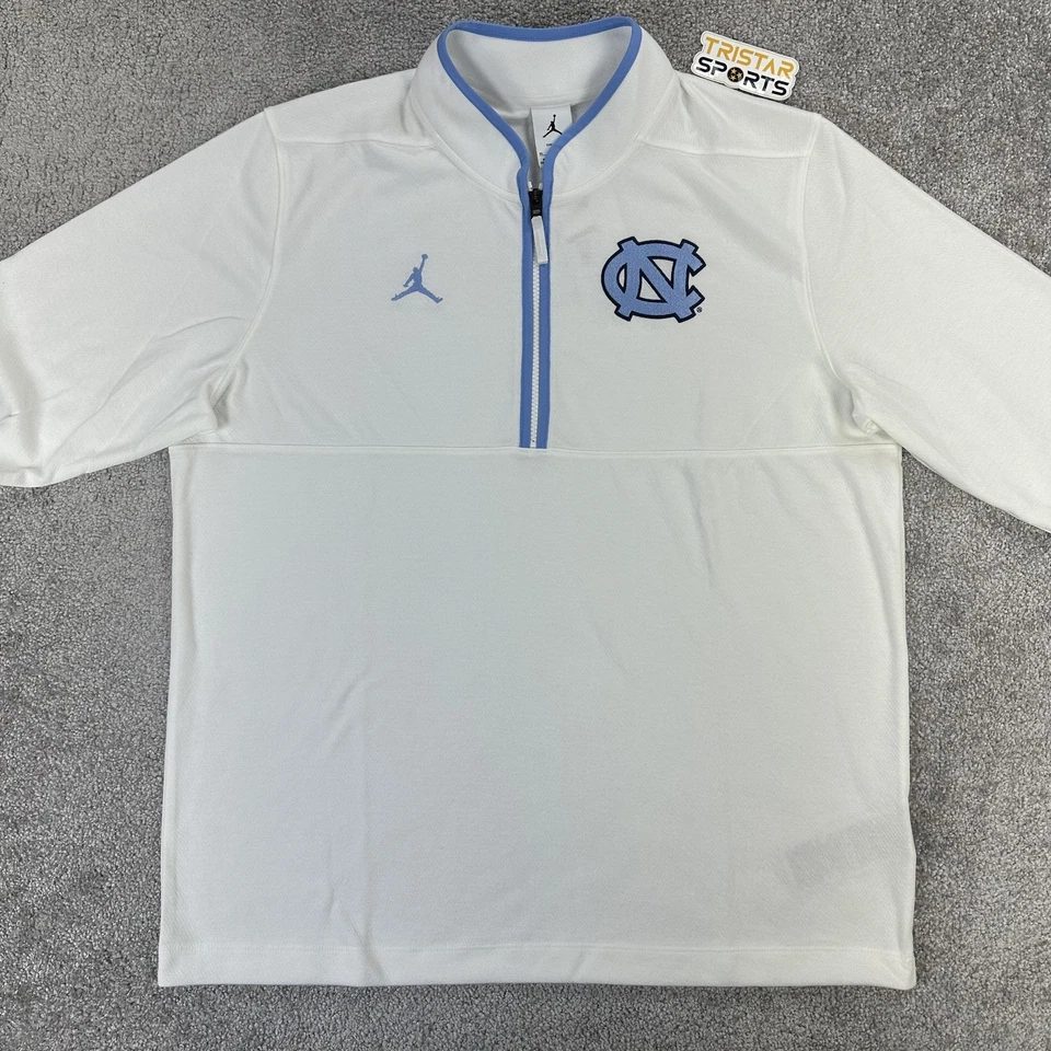 North Carolina Tar Heels Shirt Mens XL Jordan Courtside 1/2 Zip Victory Pullover - Image 3 of 4