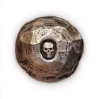 Rare MK BARZ Silver .999+FS 2 Troy OZ. Skull Round .999 Fine Silver Poured Round