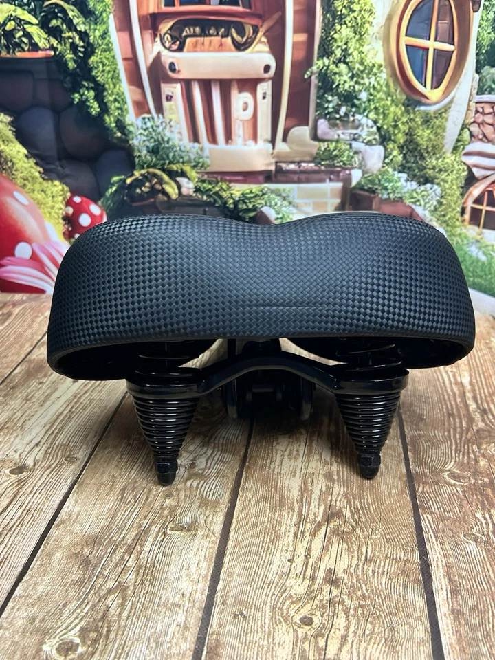 Bicicleta eléctrica doble Springer asiento de bicicleta de crucero extra ancho Foto 2 de 4