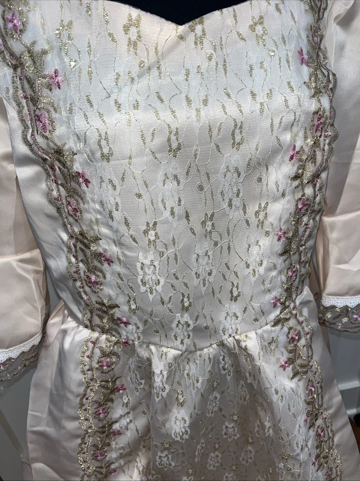 Vestido de baile victoriano renacentista años 1800, grande, nuevo Foto 3 de 4