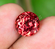 Natural Padparadscha Sapphire 5.80 Ct Round Certified FLAWLESS Loose Gemstone