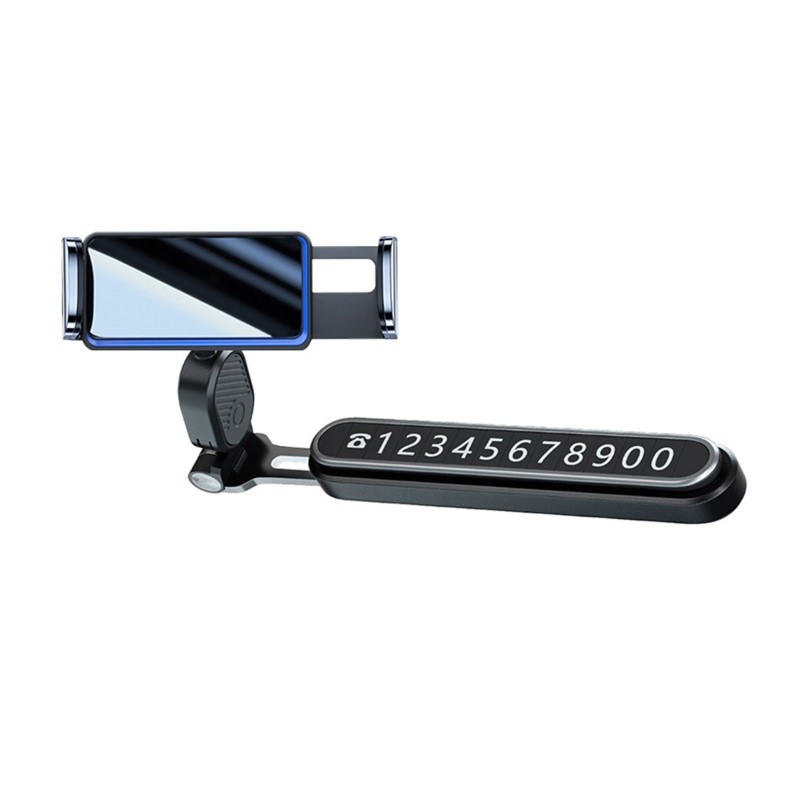 Car Phone Mount Holder Automatically Phone Clamp Mount Telephone Number Plate-image