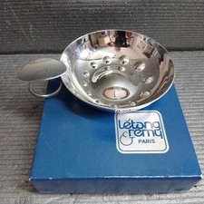 Letang & Remy Paris France Stainless Steel Ashtray Coffret Tastevin Cendrier 