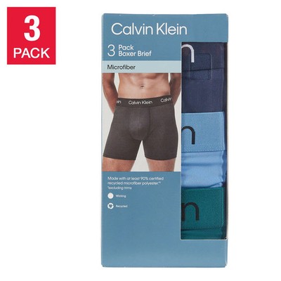 Calvin Klein Men's Boxer Brief, 3-pack 4-Way Stretch Moisture Wicking
