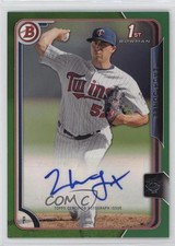 2015 Bowman Prospects Auto Green 91/99 Zach Jones Zack Jones #PA-ZJ Auto 2f9