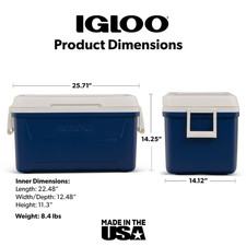 Igloo 48 QT Laguna Hard Sided Ice Chest Coole...